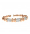 Diamonds and gold bracelet