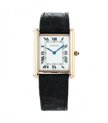 Cartier Tank gold watch