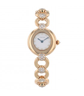 Cartier diamonds and gold watch