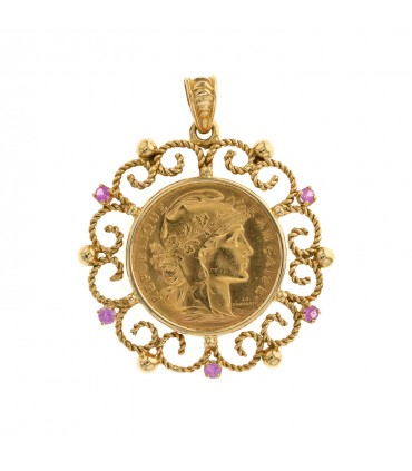 Pendentif pièce Napoléon