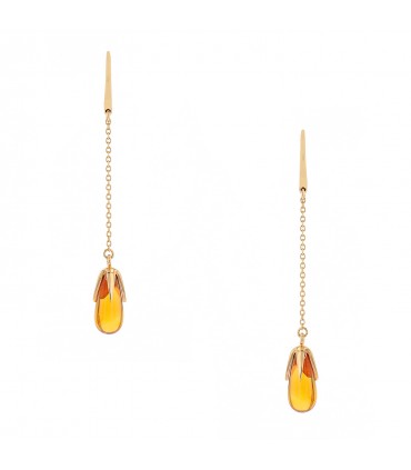 Pomellato Veleno citrine and gold earrings