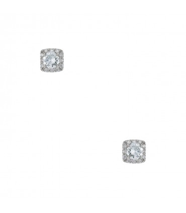 Boucles d’oreilles or et diamants - Certificat 0,35 ct et 0,33 ct I VS1