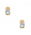 Aquamarine and gold earrings