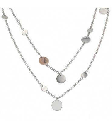 Hermès Confettis stainless steel and gold necklace