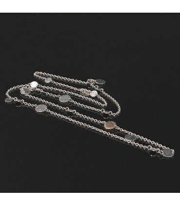 Hermès Confettis stainless steel and gold necklace