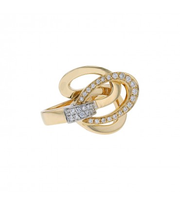 Diamonds and gold ring