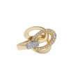 Diamonds and gold ring