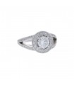 Diamonds and gold ring - LFG Certificate 1 ct F VS1