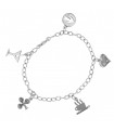 Diamonds and gold bracelet