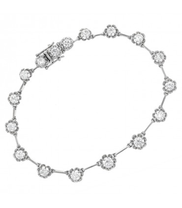 Diamonds and platinum bracelet