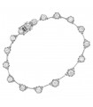 Bracelet platine et diamants