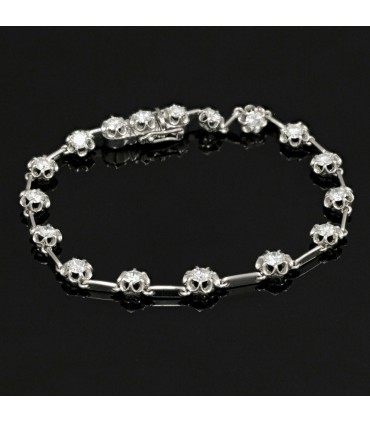 Diamonds and platinum bracelet