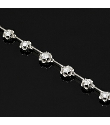 Diamonds and platinum bracelet