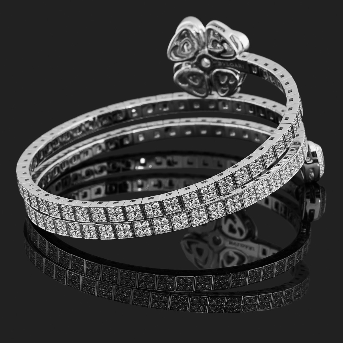 Bvlgari Fiorever Diamond 18K Rose Gold Chain Link Bracelet ML Bvlgari | TLC