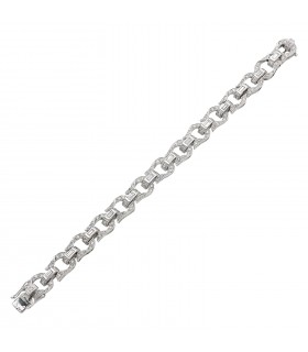 Diamonds and platinum bracelet