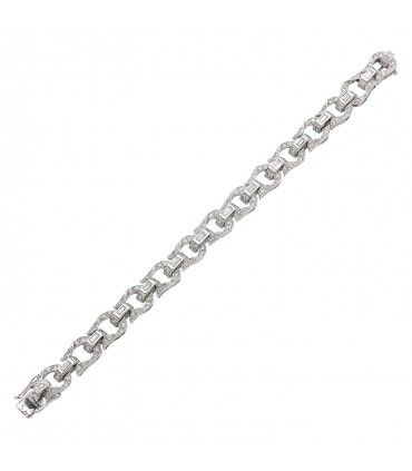 Bracelet platine et diamants