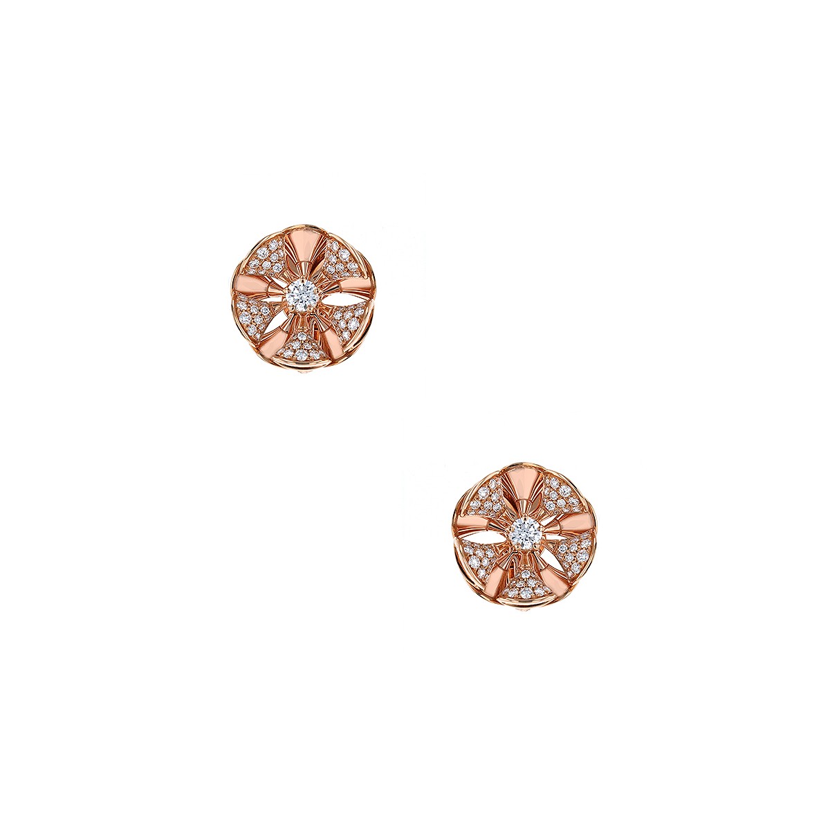 Bvlgari B.Zero1 18K Rose Gold Black Ceramic Earrings (Fine Jewelry and  Watches,Fine Earrings) IFCHIC.COM