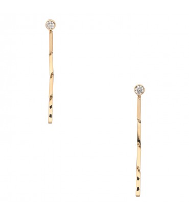 Cartier Panthère diamonds and gold earrings