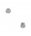 Boucles d’oreilles or et diamants - Certificat GIA 0,91 ct E VS2 / 0,92 ct G VS1