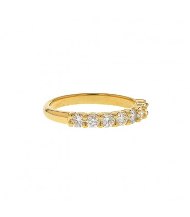 Diamond and gold ring