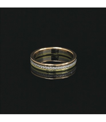 Cartier Trinity diamonds and gold ring