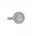 Bague solitaire diamant - Certificat HRD 1,70 cts G SI2