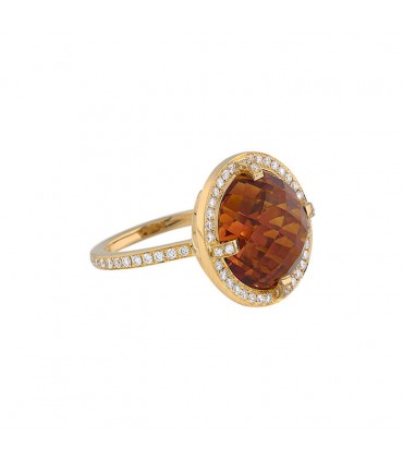 Chaumet Attrape-Moi Si Tu M’aimes diamonds, citrine and gold ring