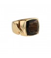 Chaumet Liens smoqued quartz and gold ring