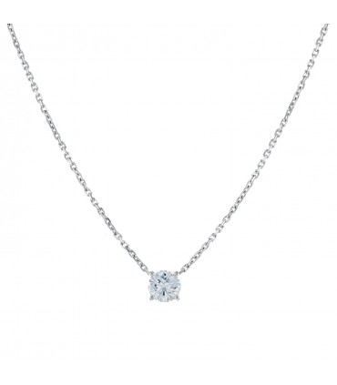 Collier or et diamant - Certificat GIA 1,00 ct F VS2