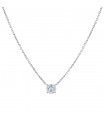 Diamond and gold necklace - GIA certificate 1,00 ct F VS2