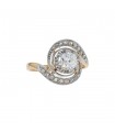 Bague Tourbillon or et diamants