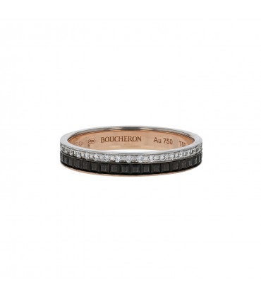 Boucheron Quatre diamonds and gold ring