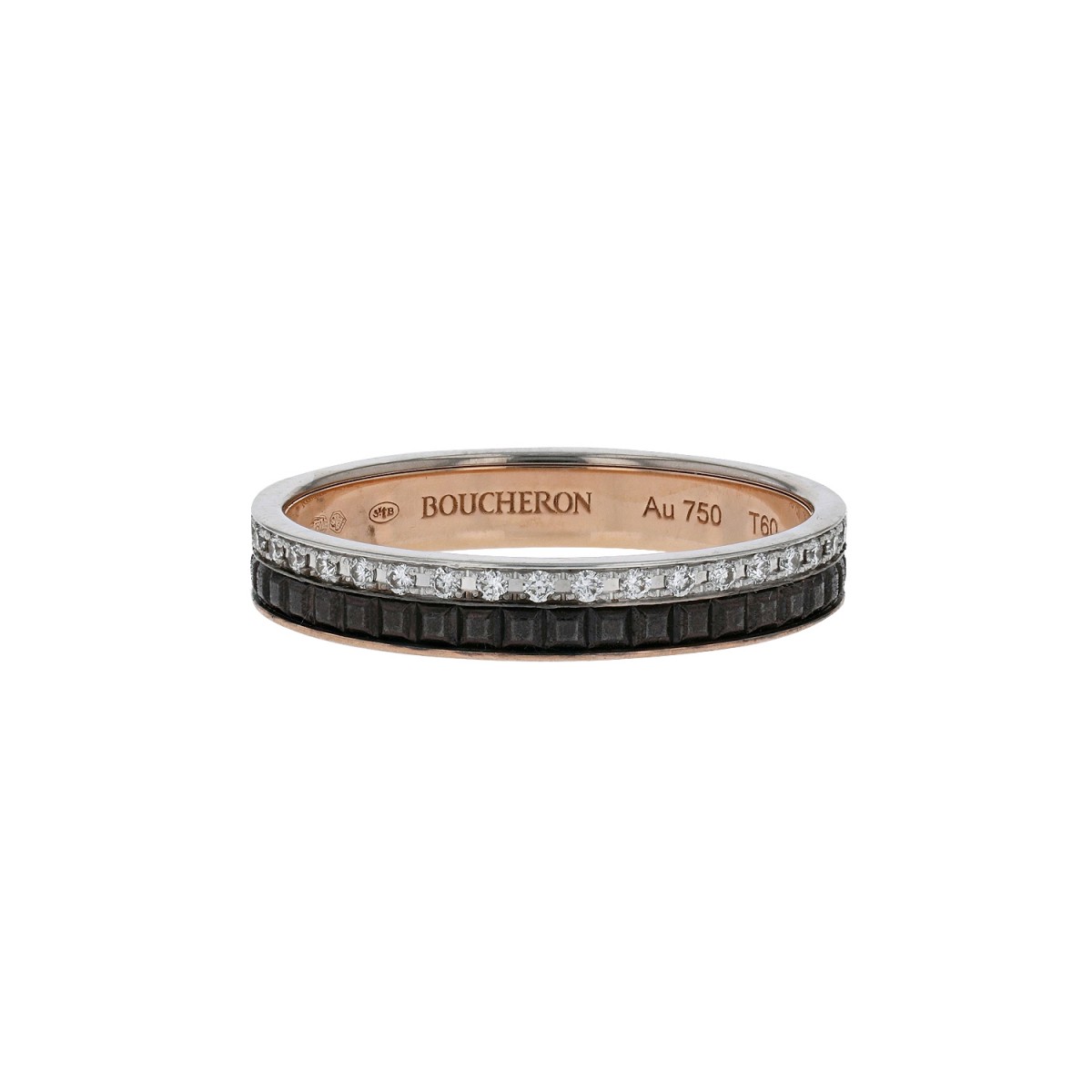 Boucheron Quatre diamonds and gold ring