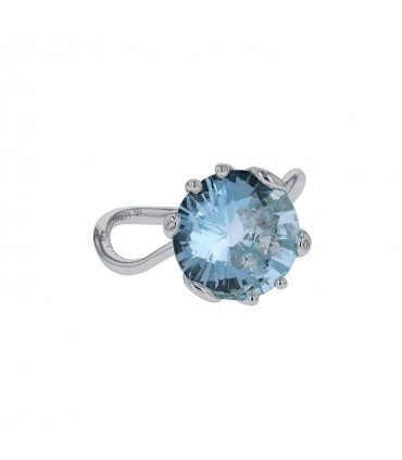 Dior Oui aquamarine, diamonds and gold ring