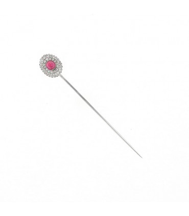 Diamonds, rubies and platinum pin