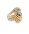 Bague serpents or et platine