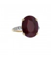 Diamonds, ruby and gold ring