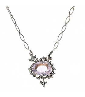 H. Stern Nature diamonds, amethyst and gold necklace