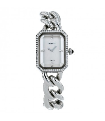 Chanel Première stainless steel and diamonds watch