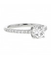 Diamond and gold ring - GIA certificate 0,99 ct F VS1