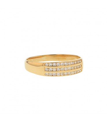 Diamonds and gold ring