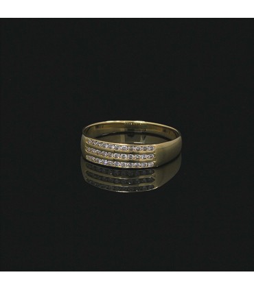 Diamonds and gold ring