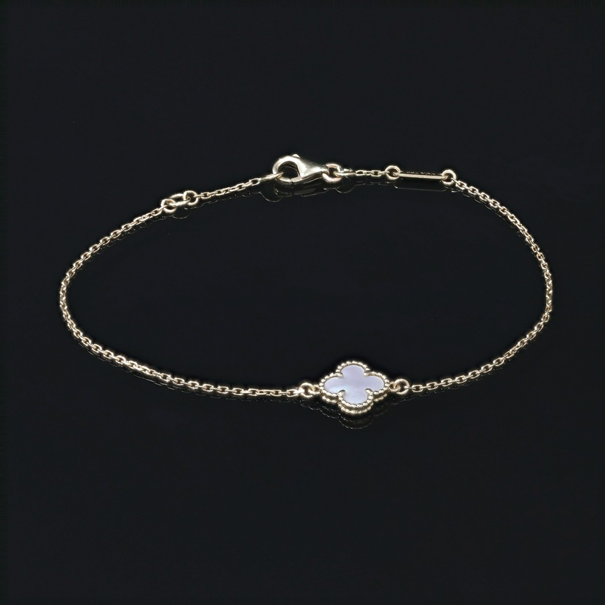 Van Cleef & Arpels Sweet Alhambra mother of pearl and gold bracelet