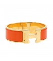 Hermès Clic-Clac H plated gold bracelet