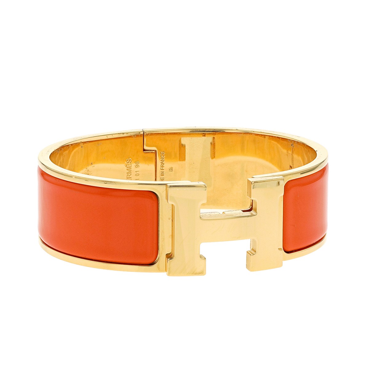 Hermès Clic-Clac H plated gold bracelet