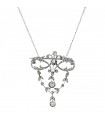 Collier platine et diamants