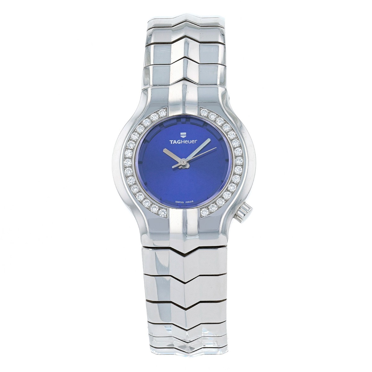 Tag Heuer Alter Ego diamonds and stainless steel watch
