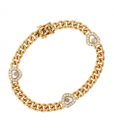 Chopard Happy Diamonds and gold bracelet