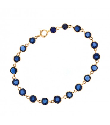 Sapphires and gold bracelet