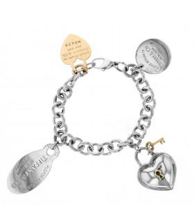 Tiffany & Co. Return to Tiffany silver and gold bracelet